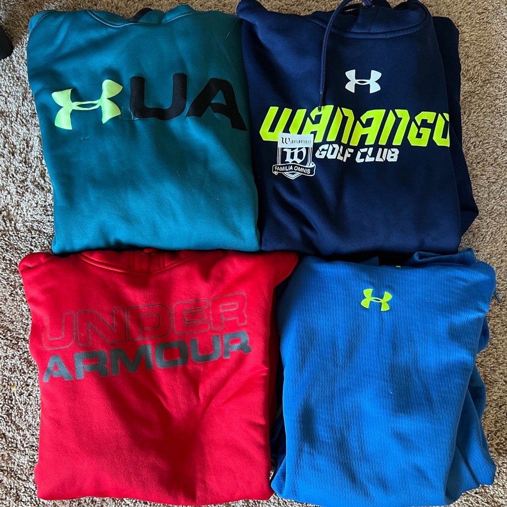 Under Armour Mens Large Hoodie 4 pack bundle